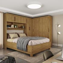 Quarto Modulado Casal com Cama 7 Portas Belém Carioca Móveis