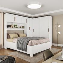 Quarto Modulado Casal com Cama 7 Portas Belém Carioca Móveis