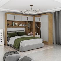 Quarto Modulado Casal com Espelho 6 Portas Belém Plus Carioca Móveis