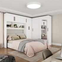 Quarto Modulado Casal com Espelho 7 Portas Belém Carioca Móveis
