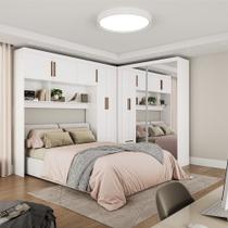 Quarto Modulado Casal com Espelho 7 Portas Belém Premium Carioca Móveis