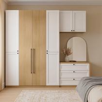 Quarto Modulado Casal Completo Provençal Americano com 5 Peças 100% MDF Infinity Bege/Savana/Branco Quarto Modulado Casal Completo Provençal Americano com 5 Peças 100% MDF Infinity Bege/Savana/Branco