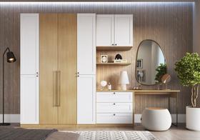 Quarto Modulado Casal Completo Provençal/americano com 6 Peças 100% Mdf