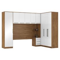 Quarto Modulado Casal Irlanda Composição 3 Amêndola/Branco - Demartêz Quarto Modulado Casal Irlanda Composição 3 Amêndola/Branco - Demartêz