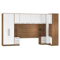 Quarto Modulado Casal Irlanda Composição 4 Amêndola/Branco - Demartêz