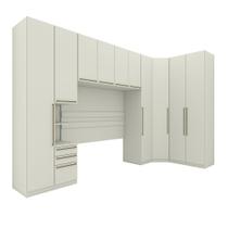 Quarto Modulado Casal Kit com 6 Peças 10 portas Predileto Henn - Areia Quarto Modulado Casal Kit com 6 Peças 10 portas Predileto Henn - Areia