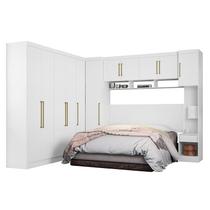 Quarto Modulado Casal Modena Composição 10 Branco - Demóbile