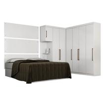 Quarto Modulado Casal Modena Composição 8 Branco - Demóbile