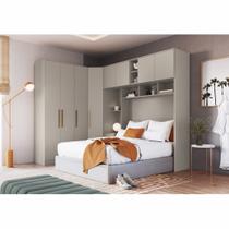 Quarto Modulado Casal Urban com 8 Portas Móveis Castro