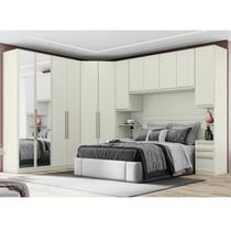 Quarto Modulado Completo Casal 6 Peças 12 Portas 12 Gavetas Predileto