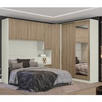 Quarto Modulado Completo Casal 6 Peças 8 Portas 6 Gavetas Predileto Marrom/Areia HP/Jequitibá Quarto Modulado Completo Casal 6 Peças 8 Portas 6 Gavetas Predileto Marrom/Areia HP/Jequitibá