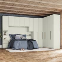 Quarto Modulado Completo Casal 7 Peças 12 Portas 9 Gavetas Seletto