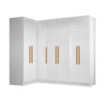 Quarto Modulado de Canto Madrid com 7 Portas Maxel Quarto Modulado de Canto Madrid com 7 Portas Maxel