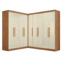 Quarto Modulado de Canto Madrid com 9 Portas Maxel Quarto Modulado de Canto Madrid com 9 Portas Maxel