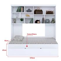 Quarto modulado Infanto Juvenil Chiara 3 Peças Branco Phoenix baby Quarto modulado Infanto Juvenil Chiara 3 Peças Branco Phoenix baby