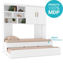 Quarto modulado Infanto Juvenil Chiara 3 Peças Branco Phoenix baby