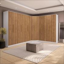 Quarto Modulado Kappesberg Adapt Branco/Nogueira 12 Portas 342cm x 263cm Quarto Modulado Kappesberg Adapt Branco/Nogueira 12 Portas 342cm x 263cm