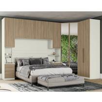 Quarto Modulado Solteiro 5 Peças Seletto Henn