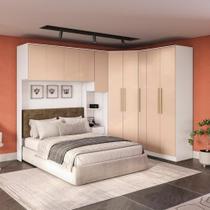 Quarto Modular Kappesberg Adapt Branco/macadâmia 7 Peças