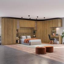 Quarto Modular Kappesberg Adapt Nogueira 12 Peças