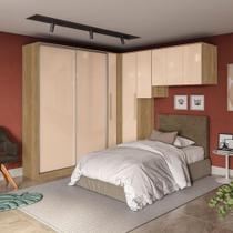 Quarto Modular Kappesberg Adapt Nogueira/macadâmia 6 Peças