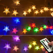 Quarto multicolorido String Lights Homeleo de 25,7 pés e 50 LED Star