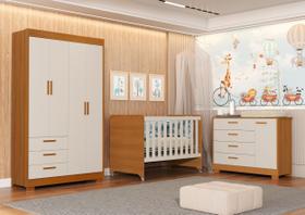 Quarto para Bebê Completo com Berço Evolution 4 em 1 Zaki Quarto para Bebê Completo com Berço Evolution 4 em 1 Zaki