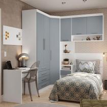 Quarto Solt 5 Módulos E Cabeceira Alpes Luciane Móveis Branco Pf-grey Sky Pf Quarto Solt 5 Módulos E Cabeceira Alpes Luciane Móveis Branco Pf-grey Sky Pf