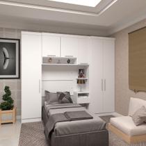 Quarto Solt Com 4 Módulos E Cabeceira Alpes Luciane Móveis Branco Pf-branco Pf Quarto Solt Com 4 Módulos E Cabeceira Alpes Luciane Móveis Branco Pf-branco Pf