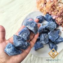 Quartzo Azul Bruto Pedra Natural Bruta 4cm