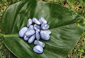 Quartzo Azul Pedra Rolada Unitária 3 a 4 cm