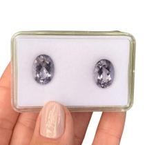 Quartzo Blueberry Oval Par 10,75ct