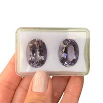 Quartzo Blueberry Oval Par 41,49ct