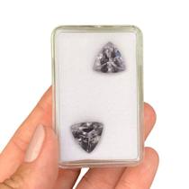 Quartzo Blueberry Trillion Par 12,40ct