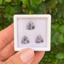 Quartzo Blueberry Trillion SET 6,90ct