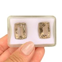 Quartzo Fumê Cushion Par 38,29ct