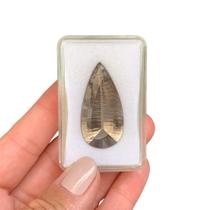 Quartzo Fumê Gota Lágrima Millenium 34,32ct