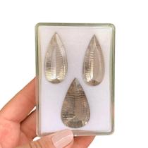 Quartzo Fumê Gota Millenium SET 99,43ct