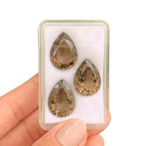 Quartzo Fumê Gota SET 39,48ct Quartzo Fumê Gota SET 39,48ct