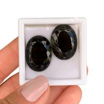 Quartzo Fumê Oval Par 40,76ct