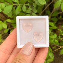 Quartzo Rosa Coração Par 11,70ct Quartzo Rosa Coração Par 11,70ct