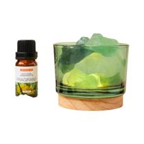 Quartzo Rosa Cristal Natural Pedra Bruta Aromaterapia Mineral Lâmpada De Incenso Decorativa Para