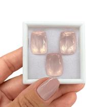 Quartzo Rosa Cushion SET 47,36ct