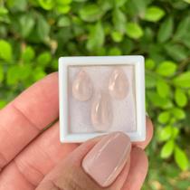 Quartzo Rosa Gota SET 6,58ct