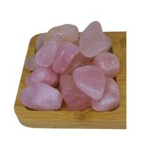 Quartzo Rosa Pedra Rolada 250G Semi Preciosa Pedra Do Amor - Bialluz