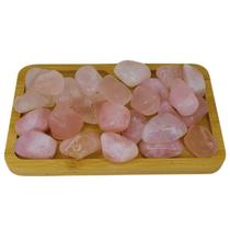 Quartzo Rosa Pedra Rolada 500g Semi Preciosa Pedra do Amor - Bialluz