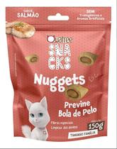 Quatree snacks nuggets gato bola de pelo salmao 150g