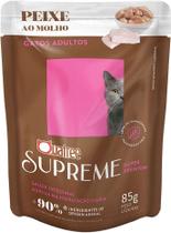 Quatree Supreme Peixe Ração Úmida 85g para Gatos Castrados