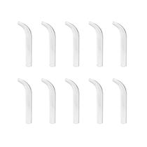 Quatro tipos de tubos de vidro absorventes de acne, cravos, eletroterapia de uso múltiplo, acessórios para máquinas de beleza, 10/conjunto do mesmo tipo ETD215SA (curvo)