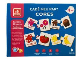Qubra-cabeças cadê meu par cores 18 peças- a casa